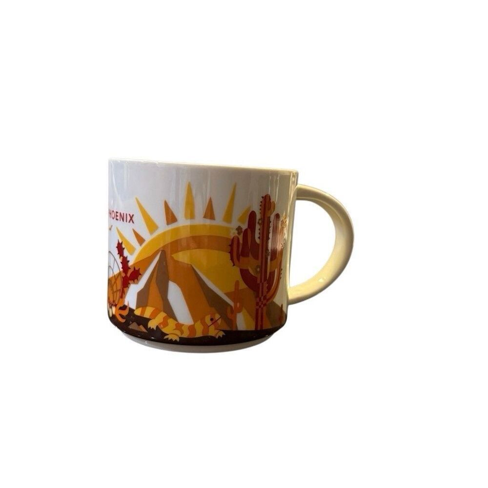 Starbucks Phoenix You Are Here Series Collection 14oz Coffee Tea Mug Cup EUC